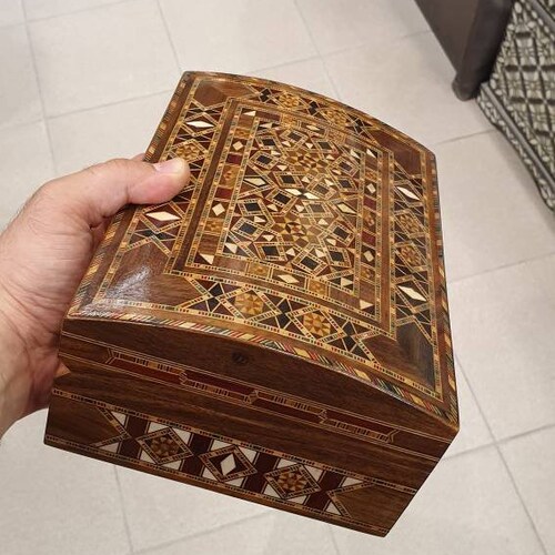 Small ,oriental , shops chest| and |wooden ,Inlay, Box ,Inlay ,