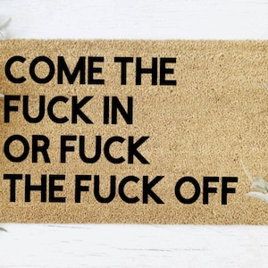 F**k Off doormat, housewarming gift, birthday present, wedding gift