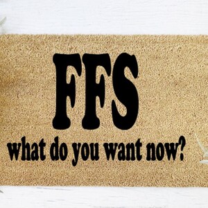 Door mat, F Off, funny, adult