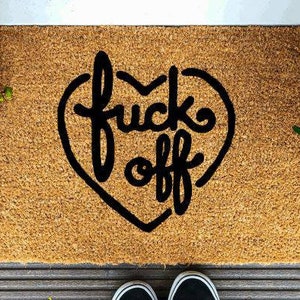 Door mat, F Off, funny, adult