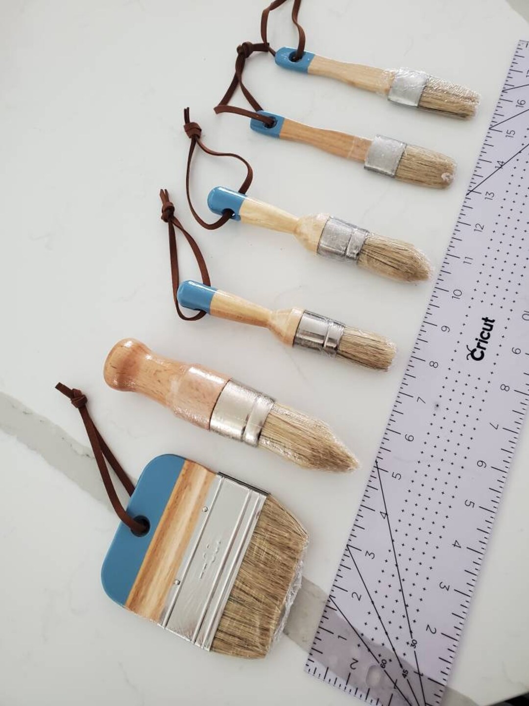 6 Piece Chalk Paint/wax Brush Set Etsy