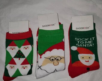 Girls pack of 5 Christmas ankle socks BHS 9-12 6h-8h tights santa present gift
