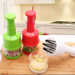 Handheld Electric Vegetable Cutter Slicer Mini Food Chopper Kitchen Garlic  Crusher 4in1 For Onion Chili Meat Masher Kitchen Tool - Fruit & Vegetable  Tools - AliExpress