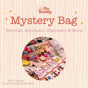 Mystery Gift Bag: Earrings, Stickers, Keychain & More
