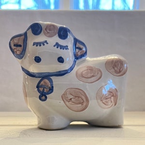Vintage M.A. Hadley Cow Penny Bank, Handmade KY Folk Art Piece, Rare Offering!