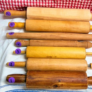 Pick Your Vintage Wood Rolling Pin-- Primitive Rustic Kitchen Decor