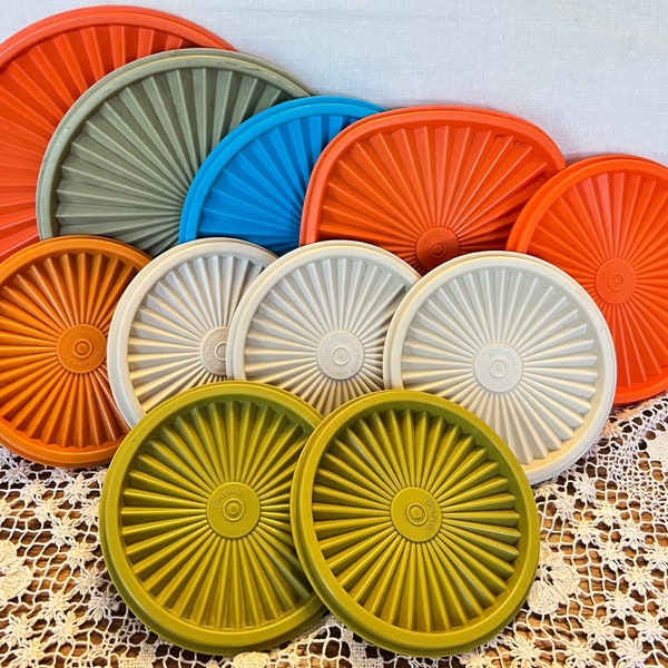 Vintage Tupperware Servalier Starburst Seals/Lids Various Sizes 1205, 806, 808, 839, 841, 810, 812 •  Updated, Your Choice