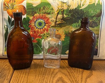Vintage Whiskey Bottles • Prohibition Style Hiram Walker