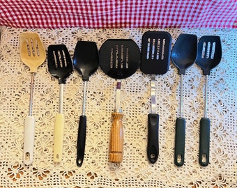 Vintage MCM Kitchen Utensil: Stainless Steel Spatula, Spoon, or Ladle