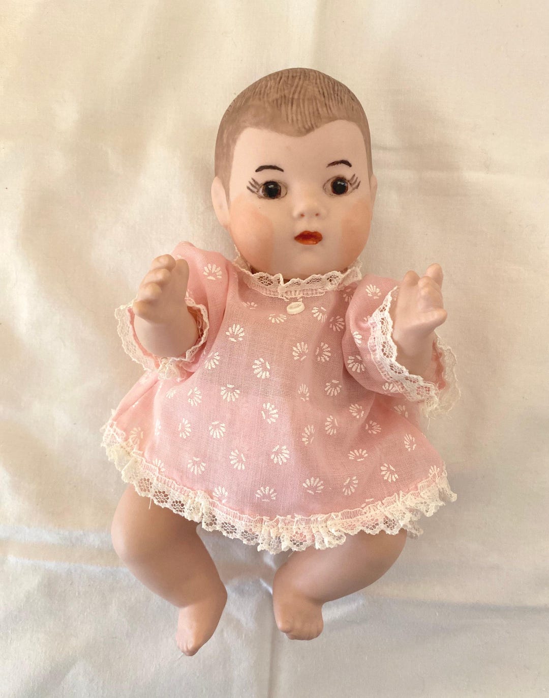 Baby Doll Girl Porcelain Vintage Doll Ceramic Doll