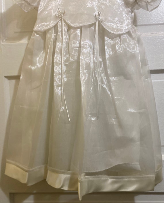 Baby Girl White Christening Dedication Dress/0-6 … - image 9