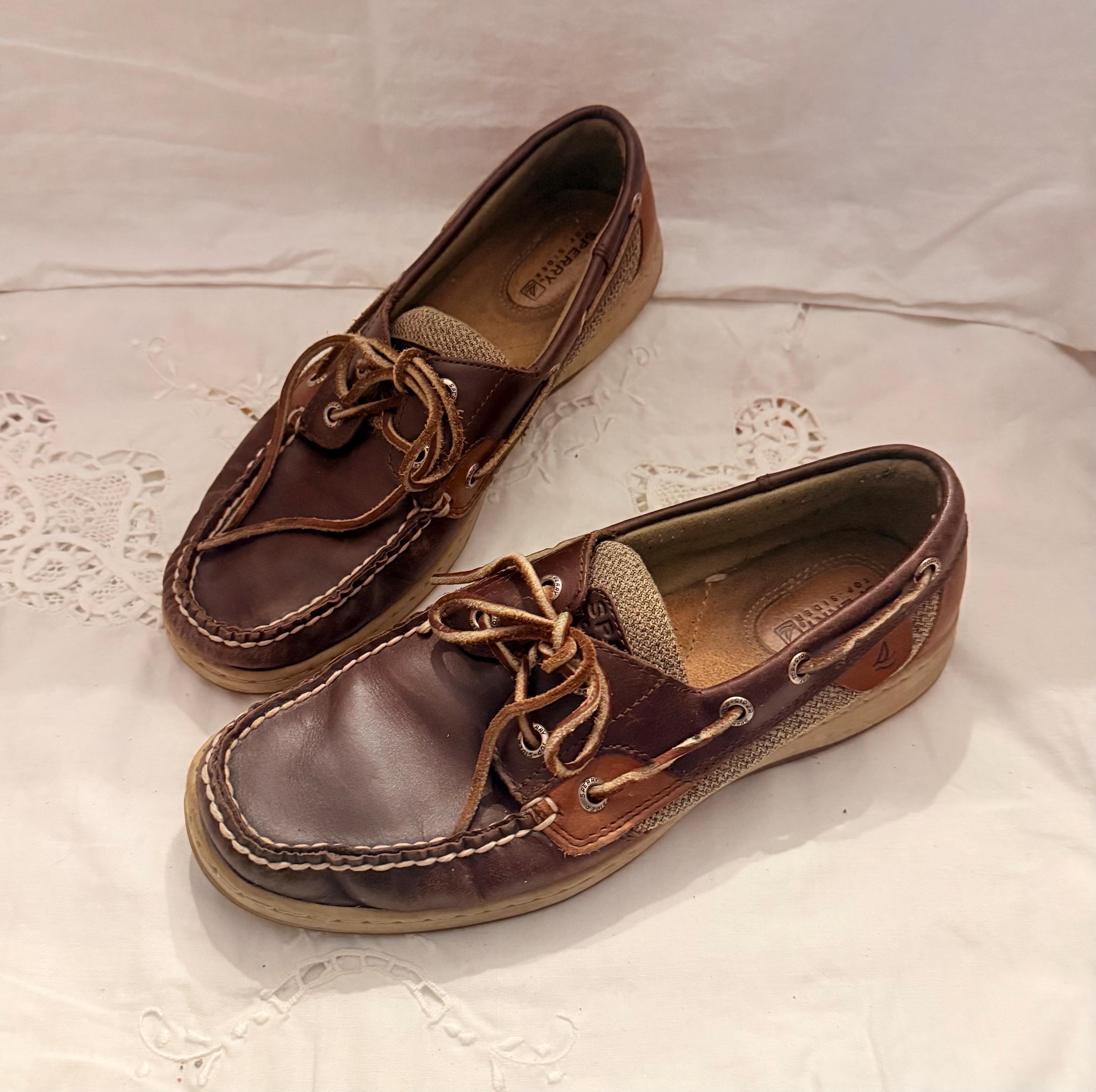 Sperry Boat Shoes 8 - Etsy