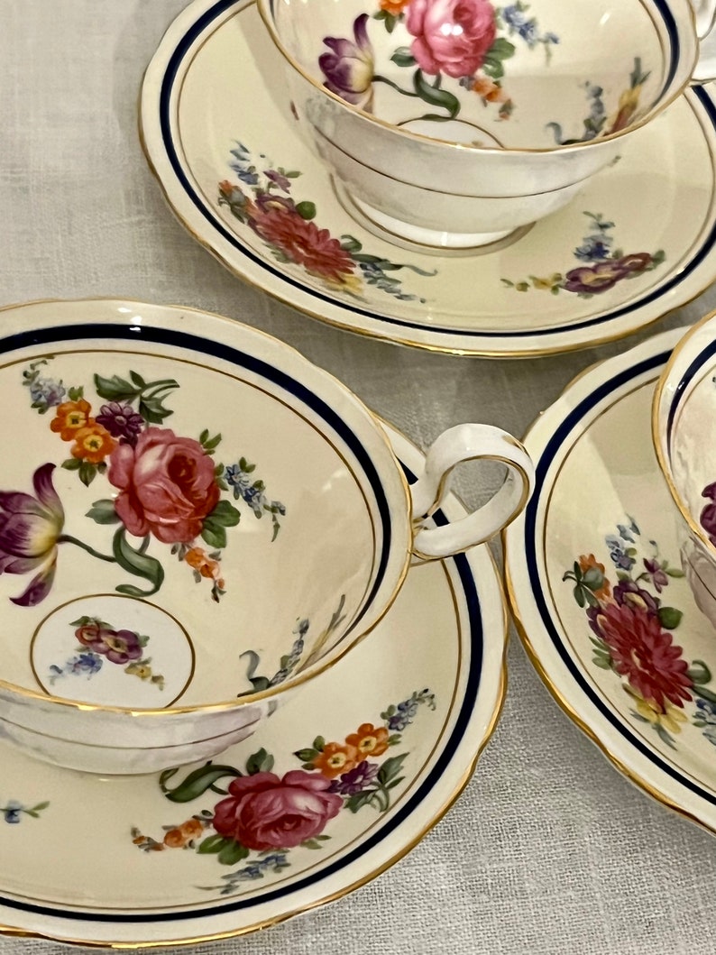 Bone China Tea Set Vintage 40s Aynsley 'claridge' Etsy