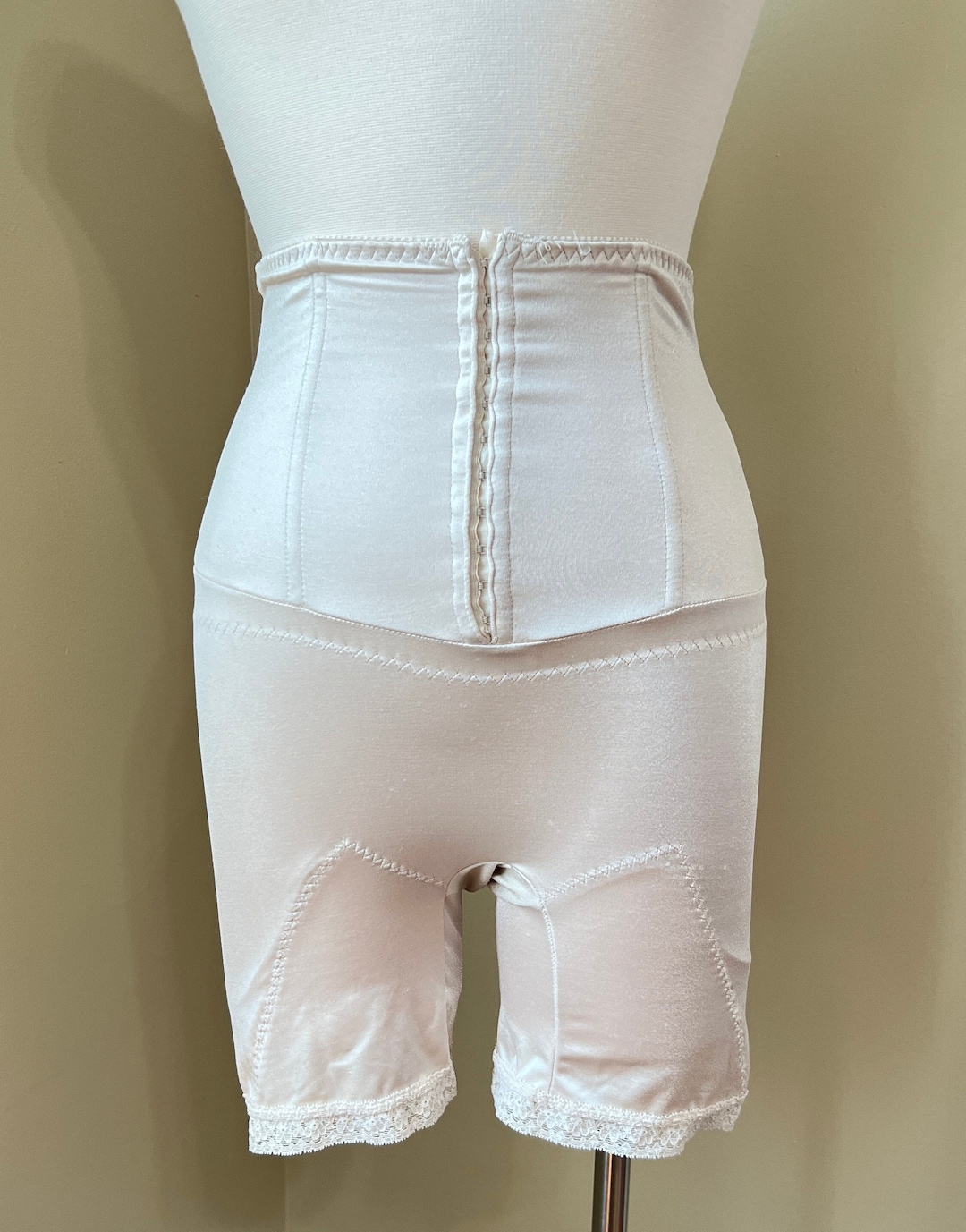 Vintage High Waist Cincher Panty Girdle W Hooks Shaping Corset W Boning