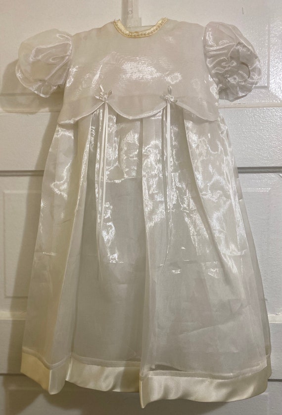 Baby Girl White Christening Dedication Dress/0-6 … - image 1