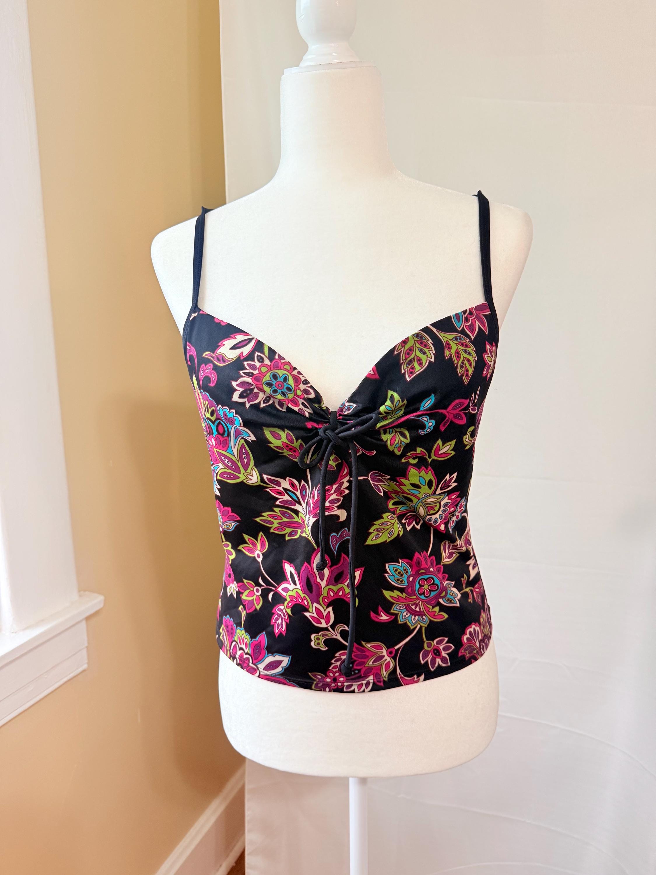 Chemise De Nuit Vintage Victoria's Secret – Noire Satin Taille M – Lingerie Transparente Polyester