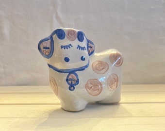 Vintage Handmade Stoneware Piggy Bank - Etsy