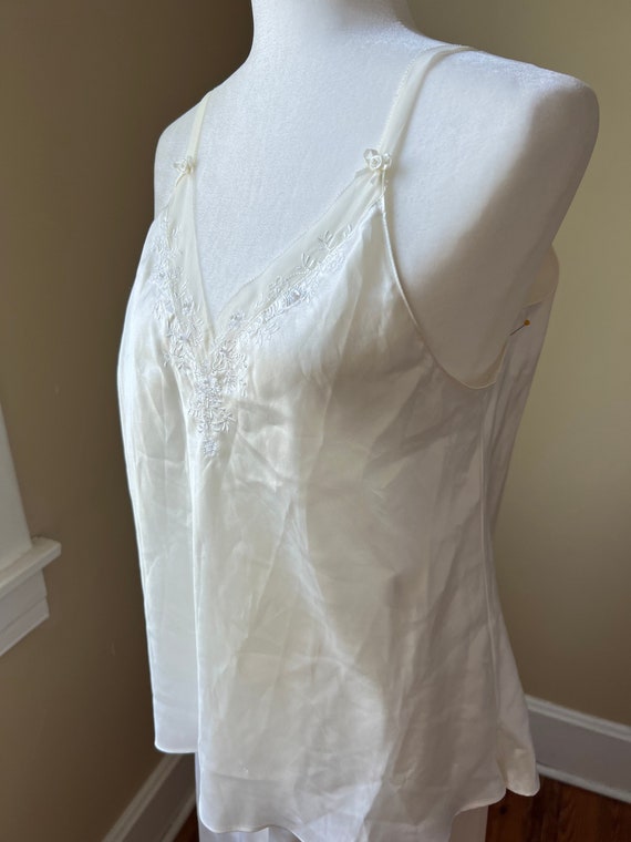 Oscar De La Renta Cream PJ Set Sz XL Pink Label Cami Top u0026 - Etsy Israel
