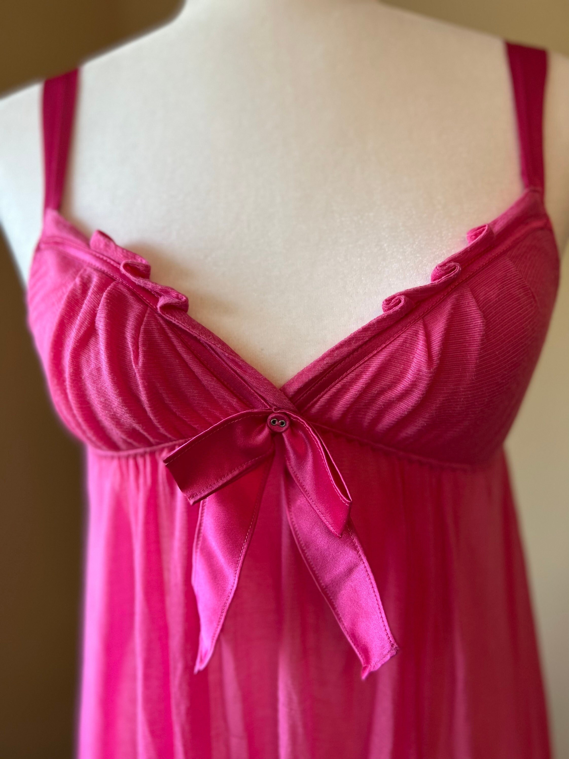 Y2K Pink Babydoll Victorias Secret Cami Sz Small Semi-sheer - Etsy