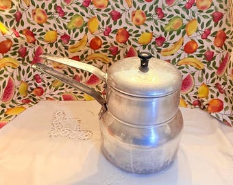 Antique 1920's Wear-Ever Double Boiler 1332- 3 Piece Set
