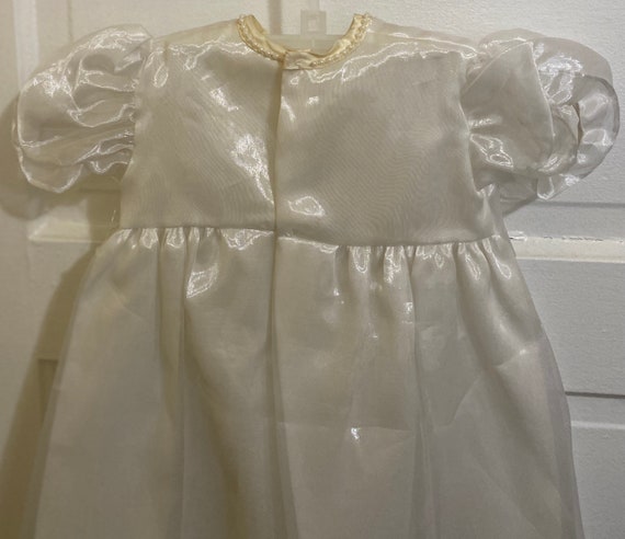 Baby Girl White Christening Dedication Dress/0-6 … - image 10