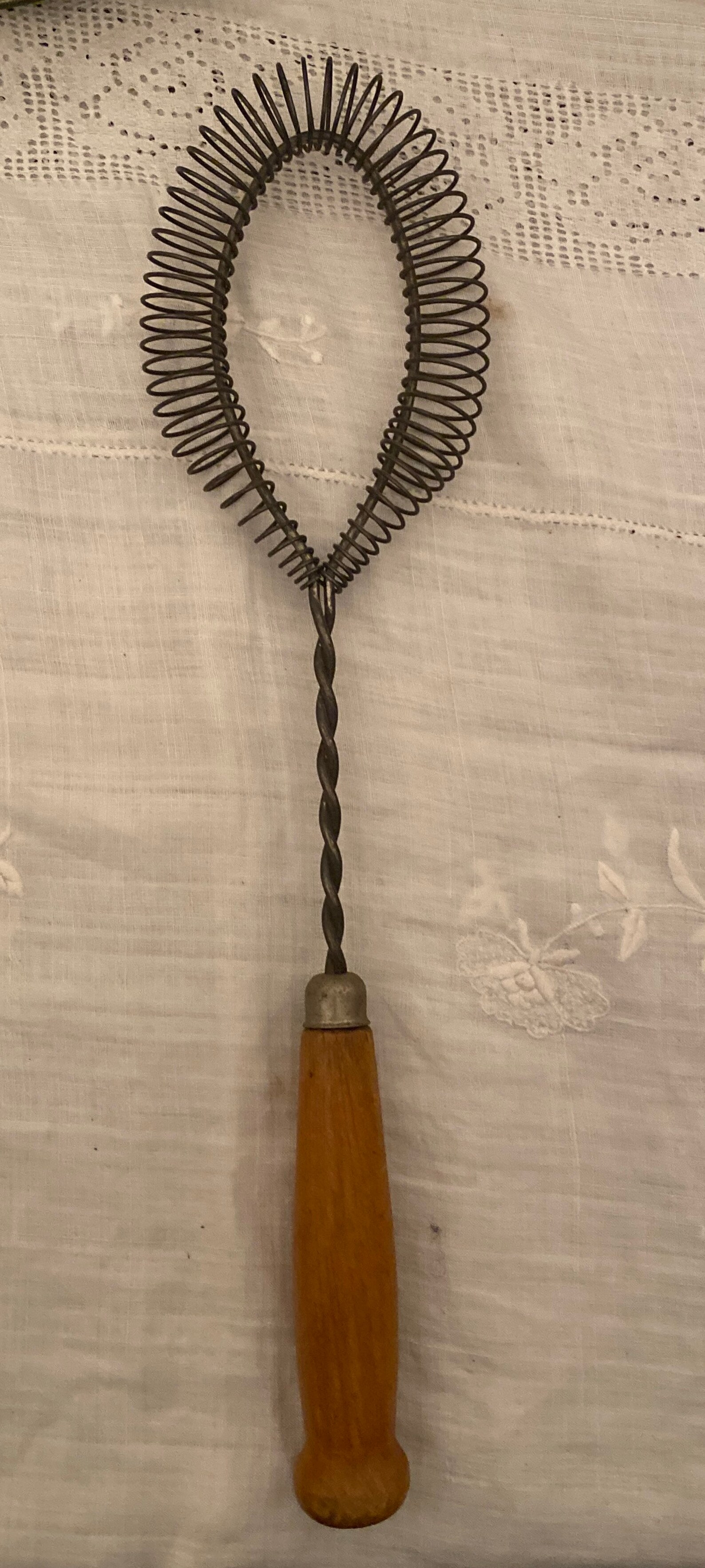 Antique Androck Coiled Wire Spoon/Whisks /Wire Whisk w/Wood Etsy