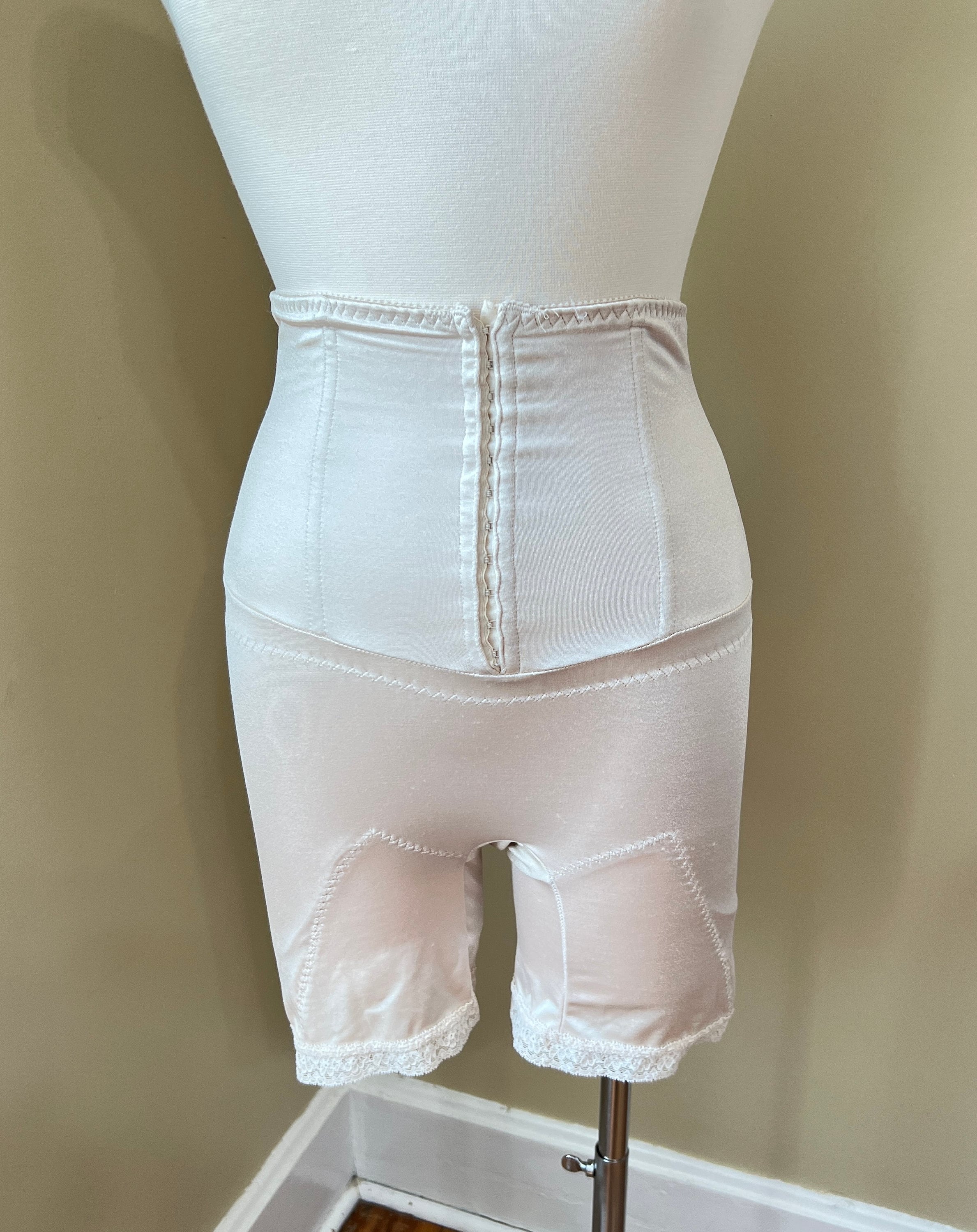 Vintage High Waist Cincher Panty Girdle W Hooks Shaping Corset W Boning -   Israel