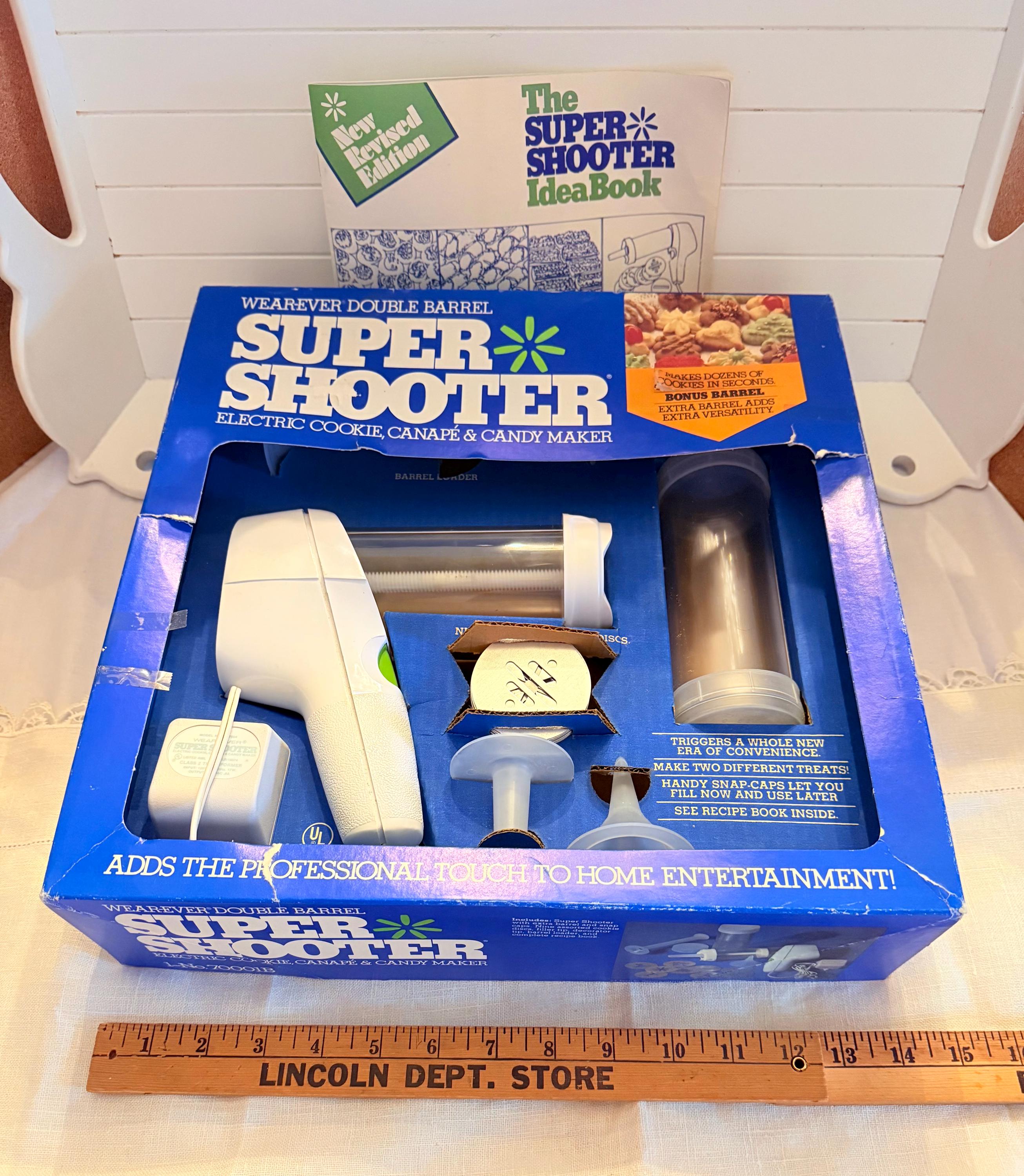 Electric Food Gun Cookie Press 70123 Poche à Douille électrique Wear-Ever Super Shooter Pour Biscuits Et Bonbons - Occasion Testée Et Fonctionnelle - Modèle 70001 Appareil Cuisine Vintage Testé