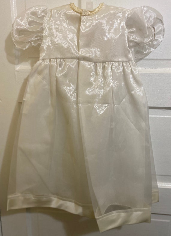 Baby Girl White Christening Dedication Dress/0-6 … - image 4