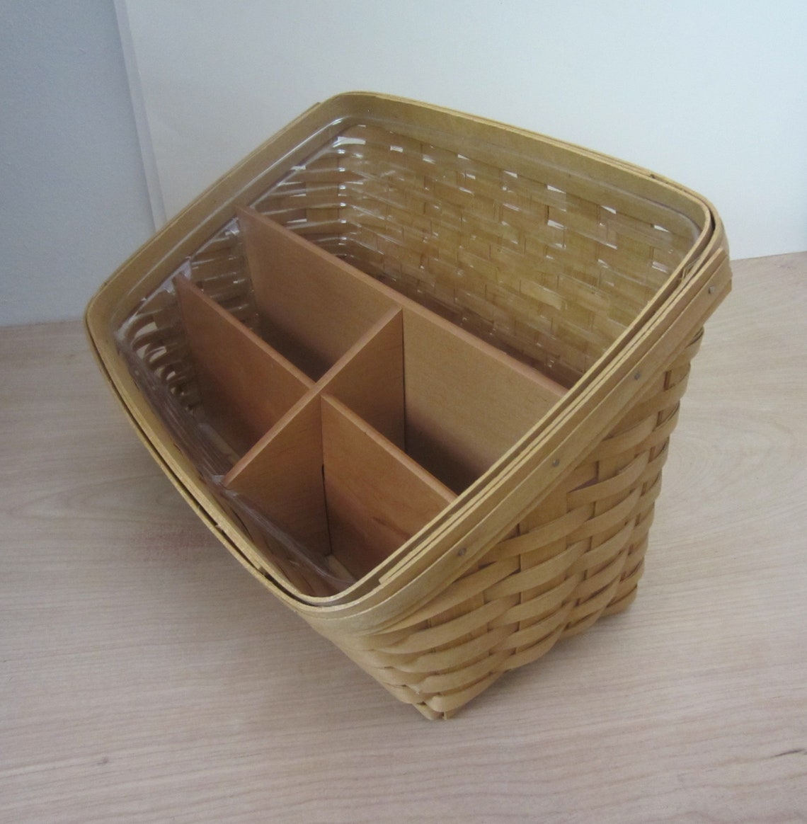 Longaberger Desk Top Basket large Desk organizer basket Etsy