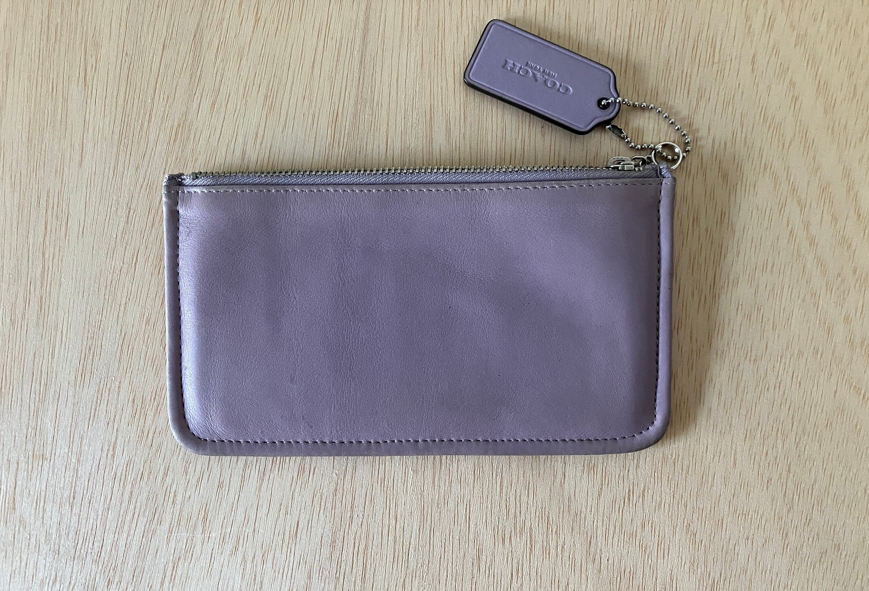Vintage Coach Lavender Cosmetic Case, Skinny Case Style #7170 