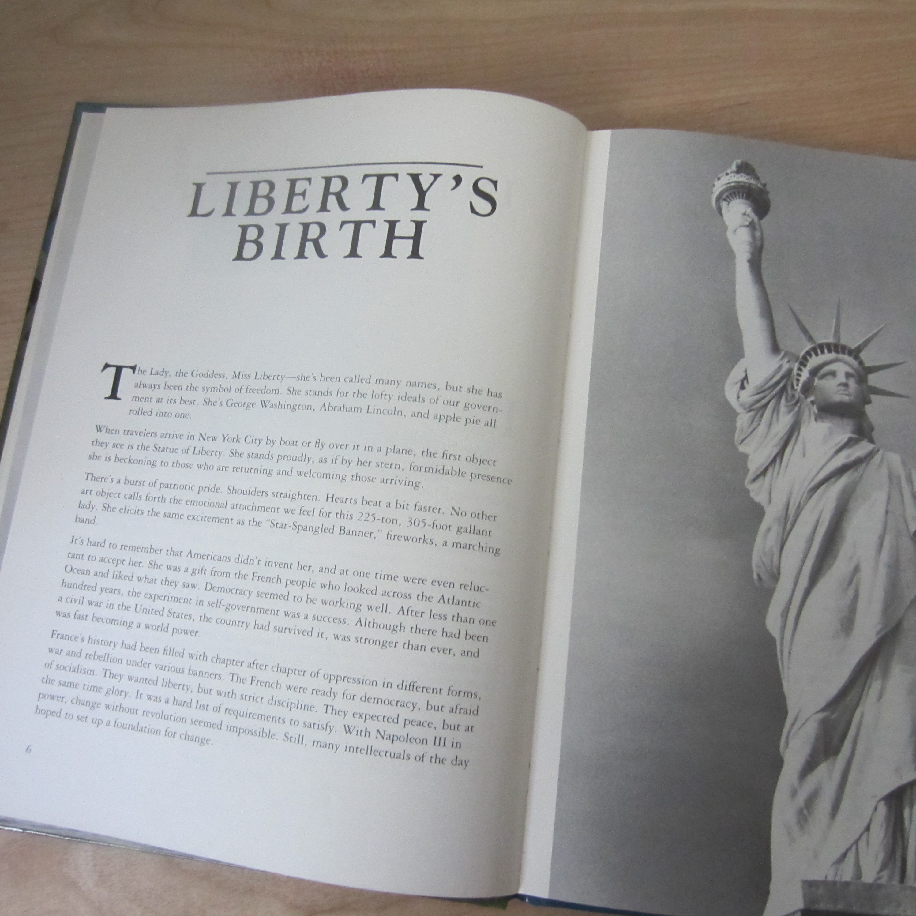 The Statue of Liberty Book with full sized poster Statue of Etsy