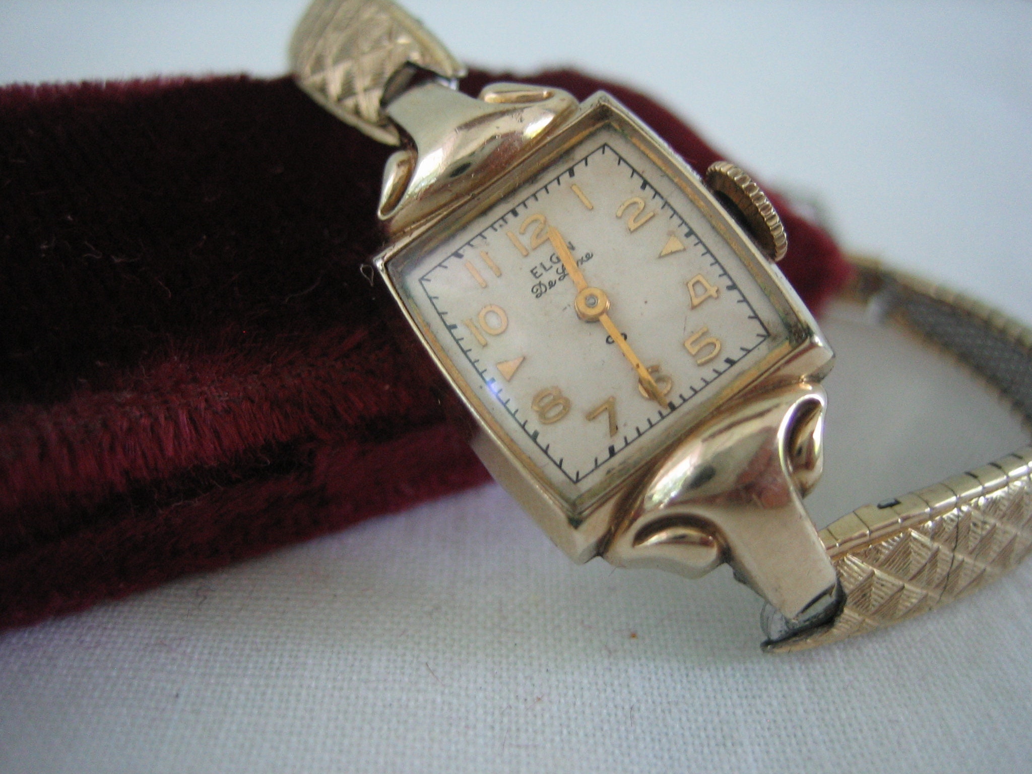 Vintage Ladies Elgin Deluxe Watch Gold Elgin Ladies Watch in Etsy