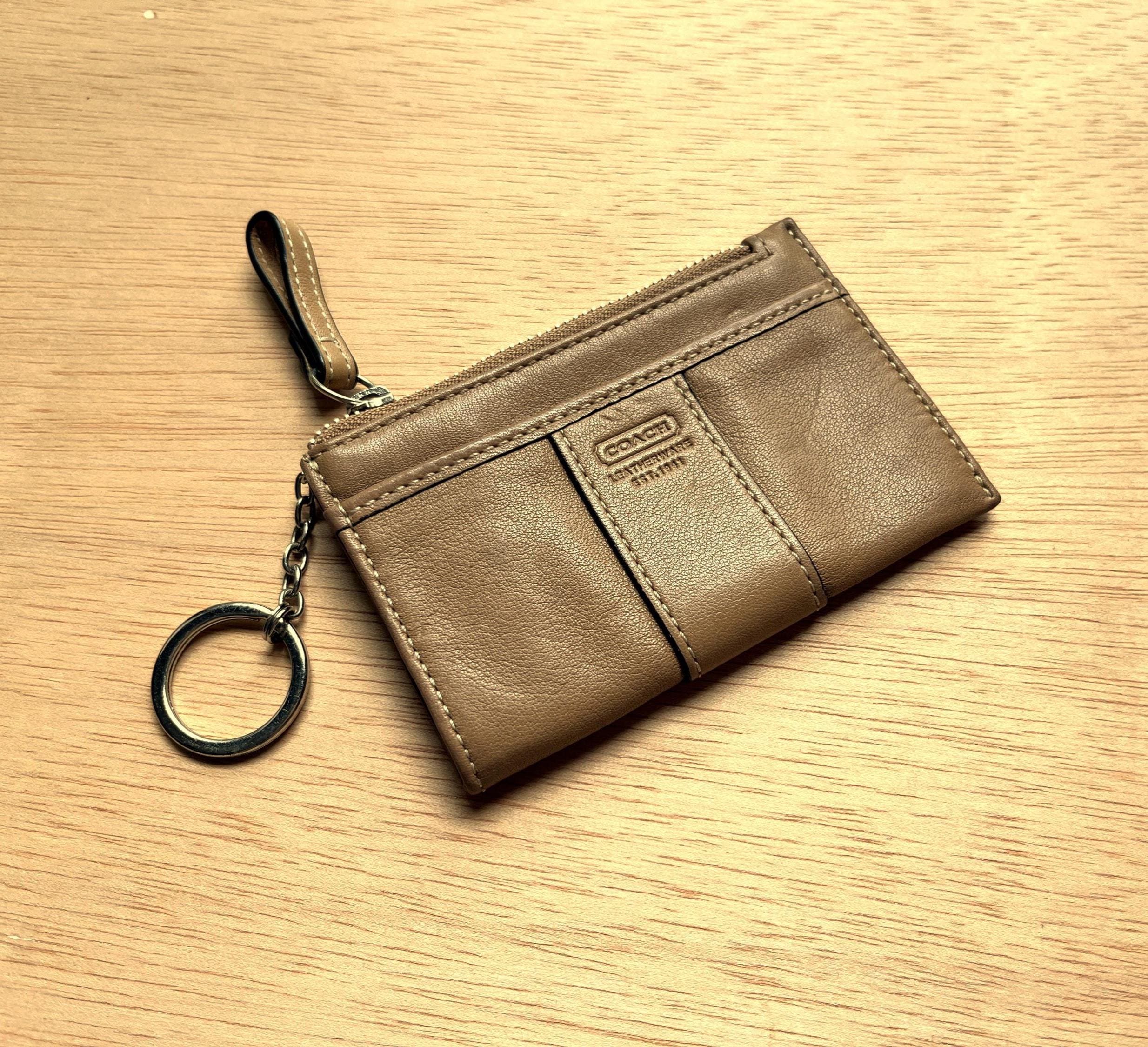 小物 COACH Heritage Calf Leather Mini Pouch Vintage Coach Mini Pouch - Etsy