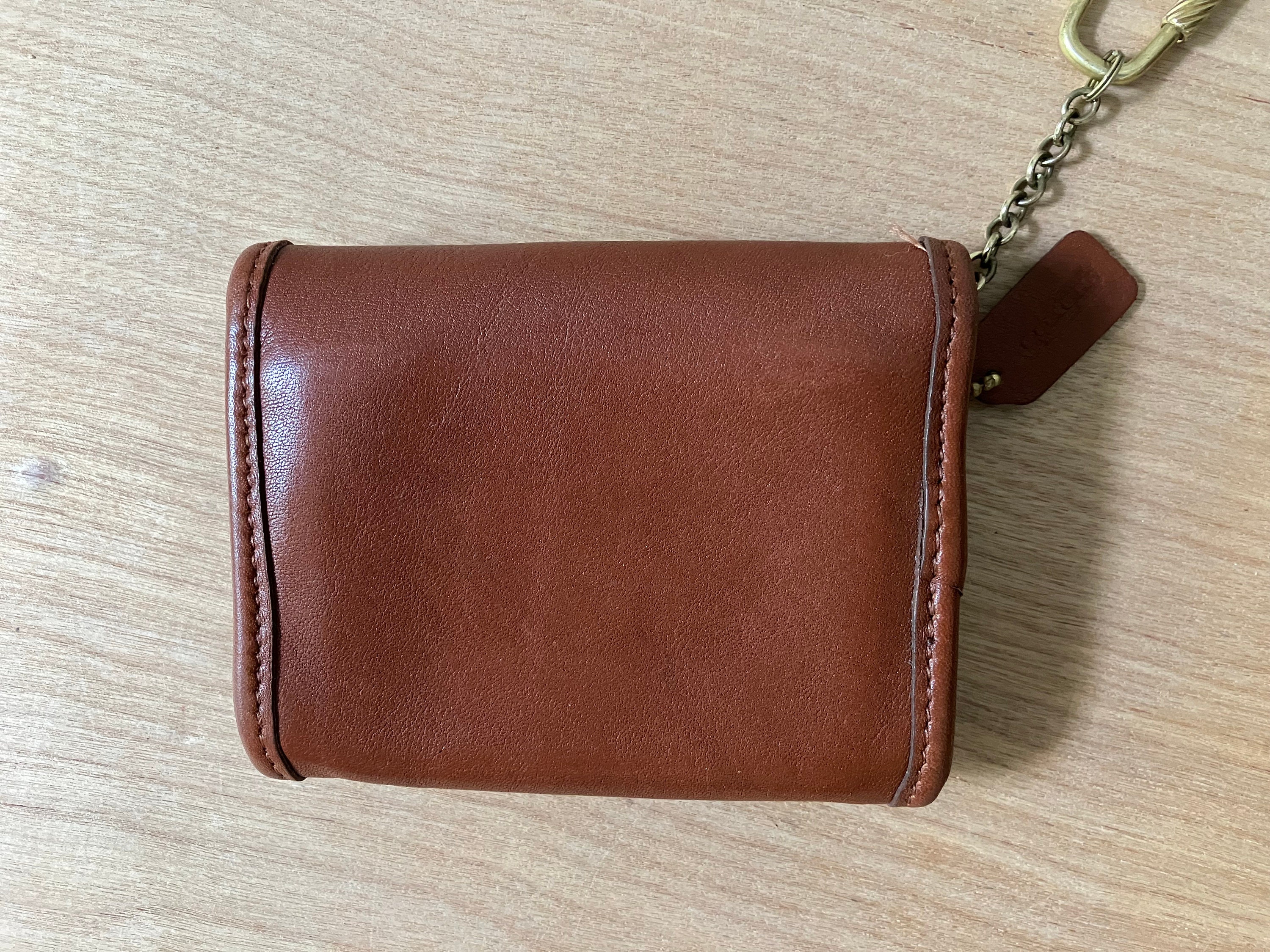 Coach Multifunction Purse Keychain Wallet British Tan 