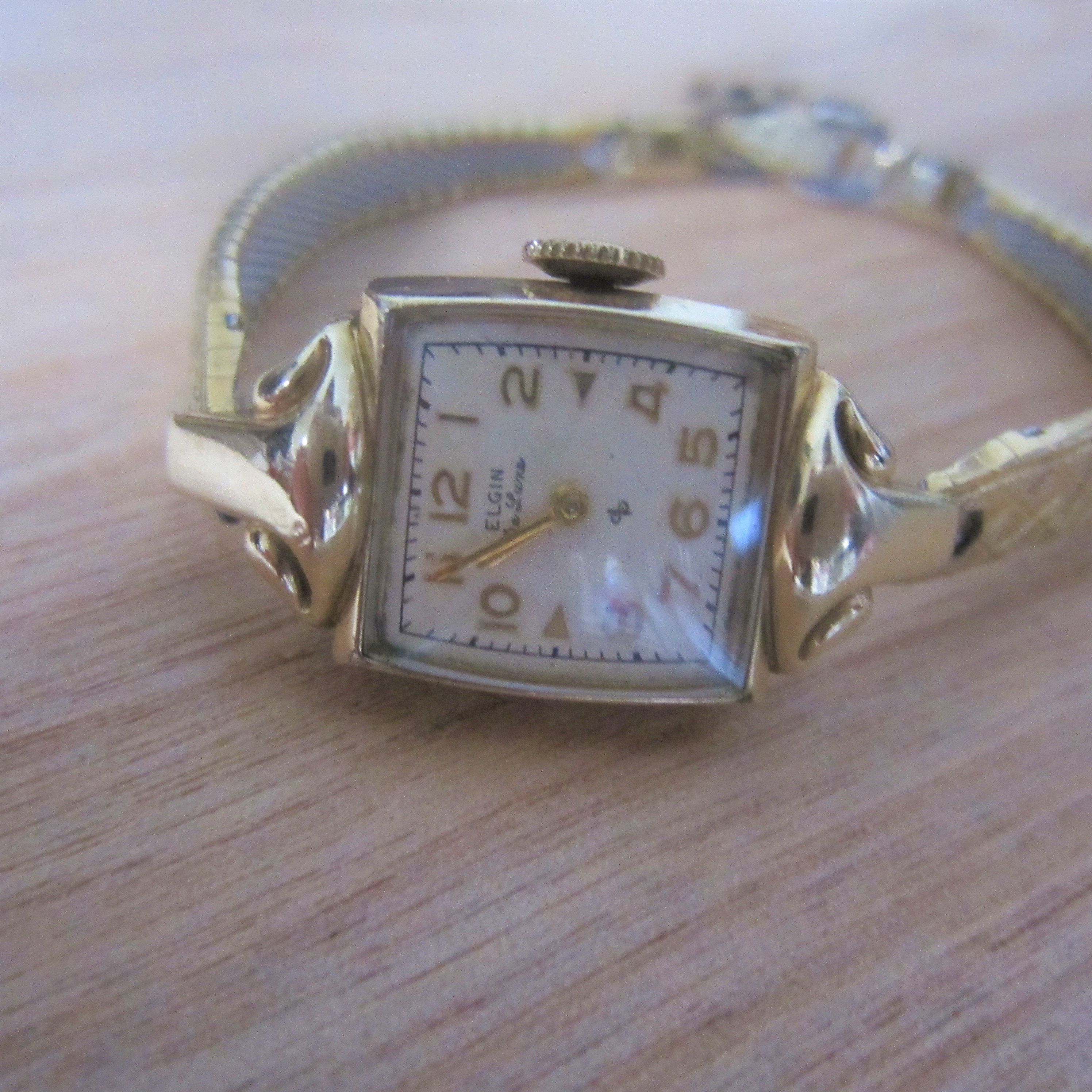 Vintage Ladies Elgin Deluxe Watch Gold Elgin Ladies Watch in Etsy
