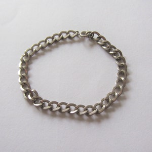 Sterling Silver Link Bracelet, Sterling Silver Charm Bracelet for Charms, 7 inch silver bracelet, Starter Charm Bracelet