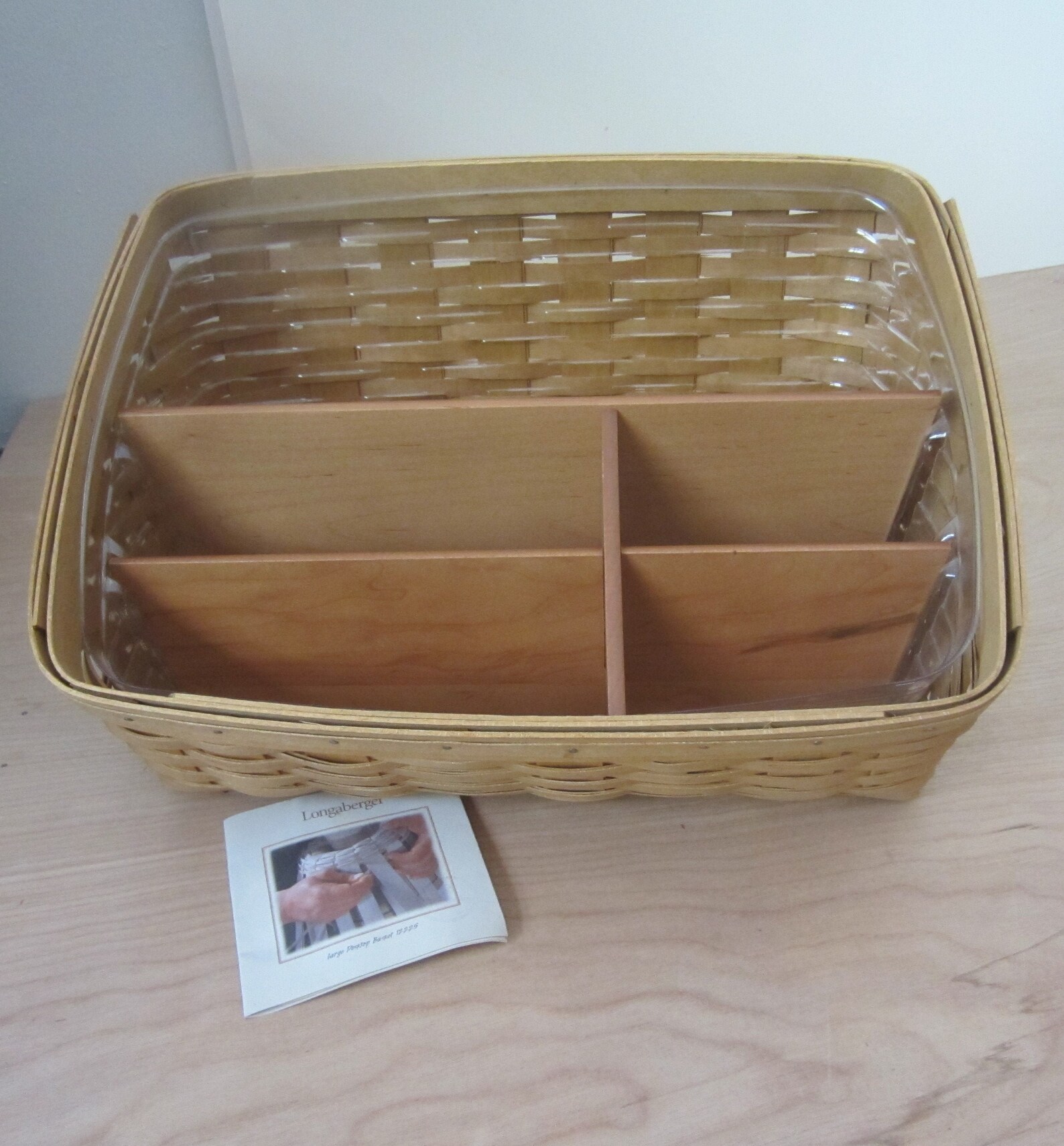 Longaberger Desk Top Basket large Desk organizer basket Etsy