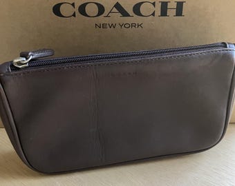 Coach Allison Flap Purse, Brown Leather Vintage Coach Shoulder Bag