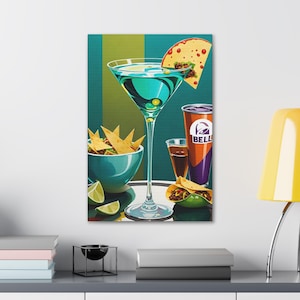 タコベル「Puttin' on the Blast」油絵風プリント キャンバス ギャラリーラップ