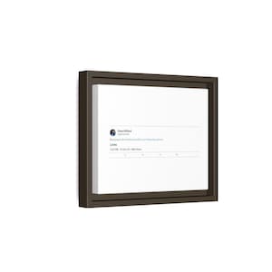 CUSTOM &quot;Frame A Tweet&quot; Framed Premium Gallery Wrap Canvas