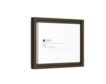 Tela personalizzata "Incornicia un Tweet" con cornice Premium Gallery Wrap