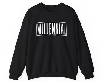 Millennial Est. Custom Year Unisex Heavy Blend™ Crewneck