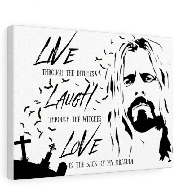 Live Laugh Love Rob Zombie Canvas - Metal, Rock Art