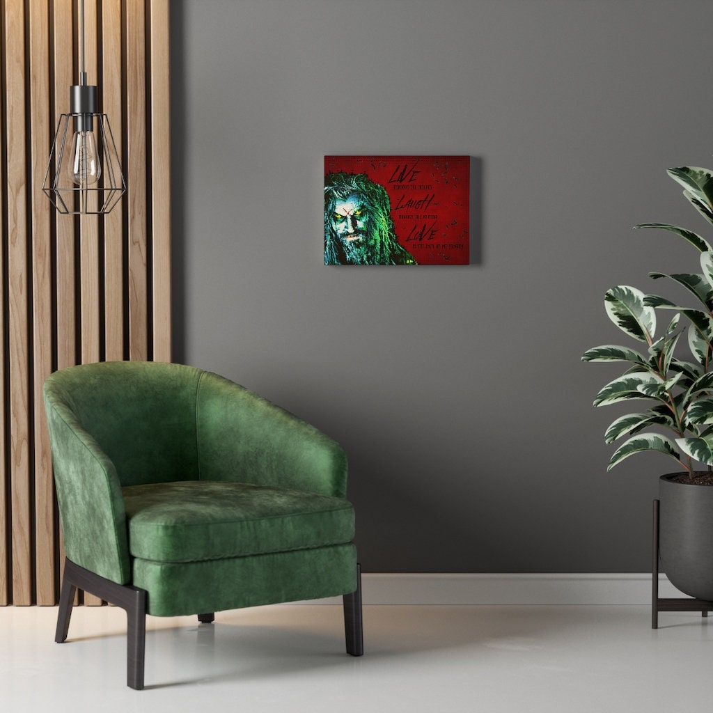 Live Laugh Love Rob Zombie Dragula ReMiXed Canvas Etsy