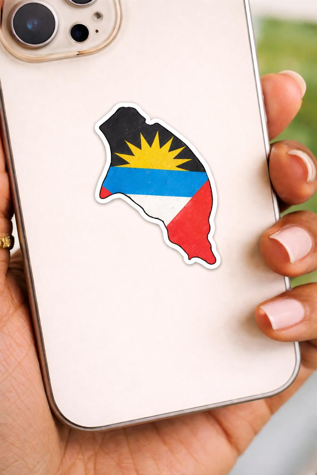 Antigua and Barbuda Flag Sticker Caribbean Island Decal - Etsy