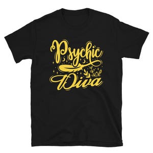 Psychic Diva Shirt: Intuition Rock Star Celebrity Vibes Psychic Metaphysical Paranormal Fortune Teller Tee Graphic Tee S to 3XL 4XL 5XL