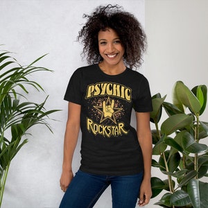 Psychic Rockstar Psychic, Tarot Card Reader, Fortune Teller, Paranormal Investigator, Witchy, Ghost Hunting, Halloween Shirt, Gypsy T shirt