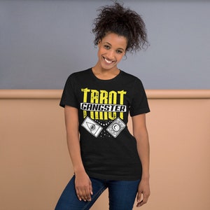 Tarot Gangster Psychic, Tarot Card Readings, Fortune Teller, Paranormal Investigator, Witchy, Ghost Hunting, Halloween Shirt, Gypsy T shirt