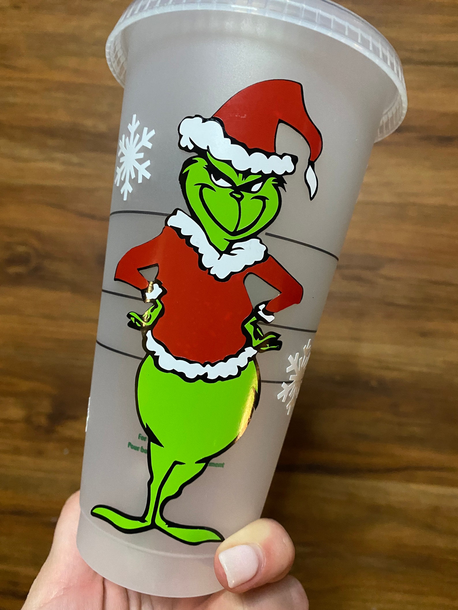 Custom Grinch Venti Starbucks cup Etsy